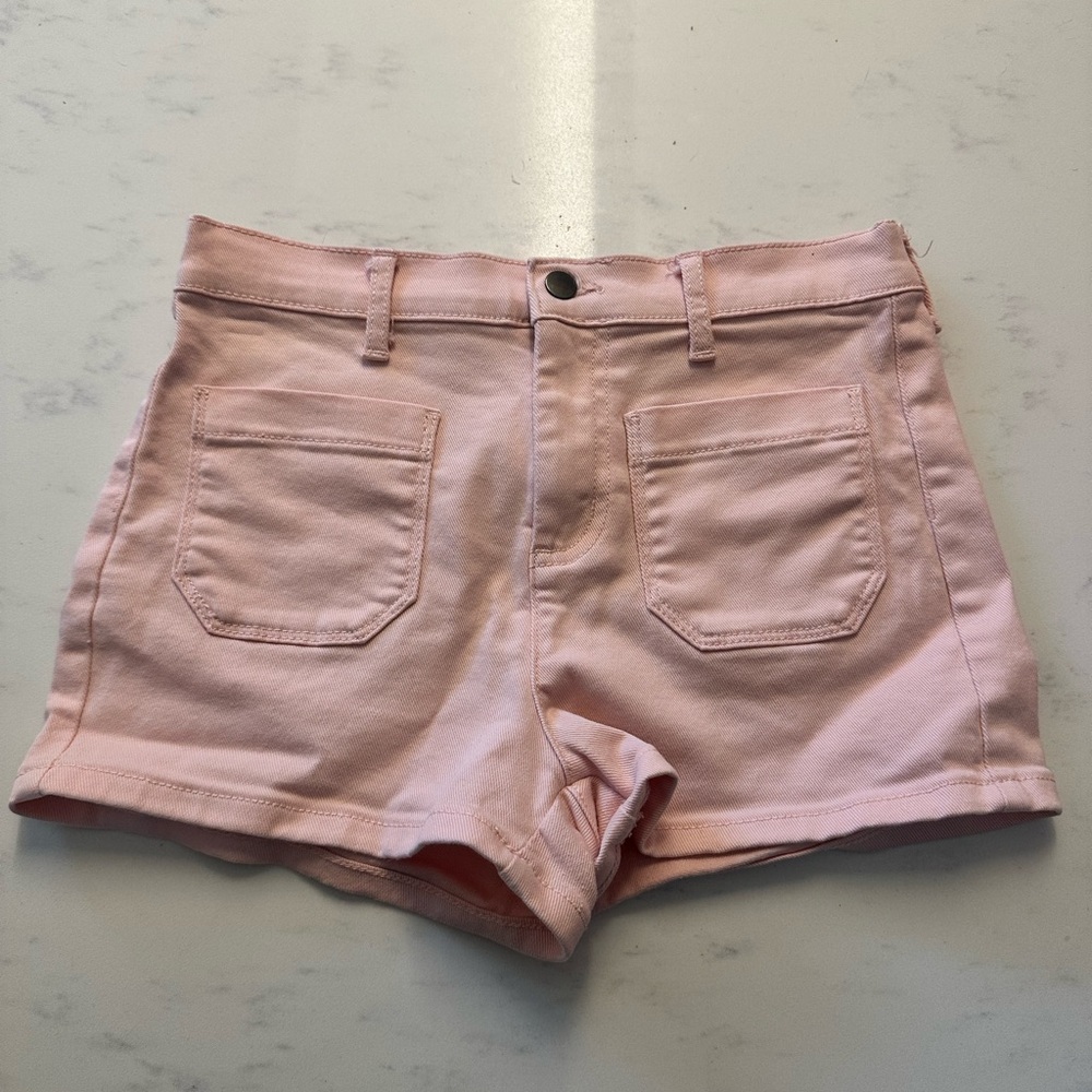 NORDSTROM Girl’s Light Pink Denim Shorts Size 10 Medium